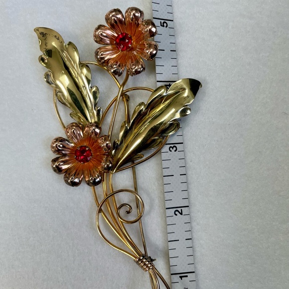 Vintage Van Dell 12K GF Brooch – Floral Bouquet Pin